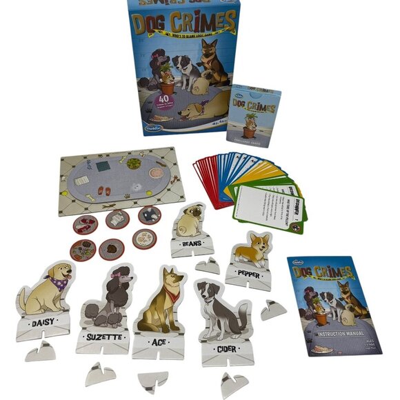 ThinkFun Dog Crimes Logic Game Critical Thinking Brain Challenge Cognitive skill - Picture 1 of 9